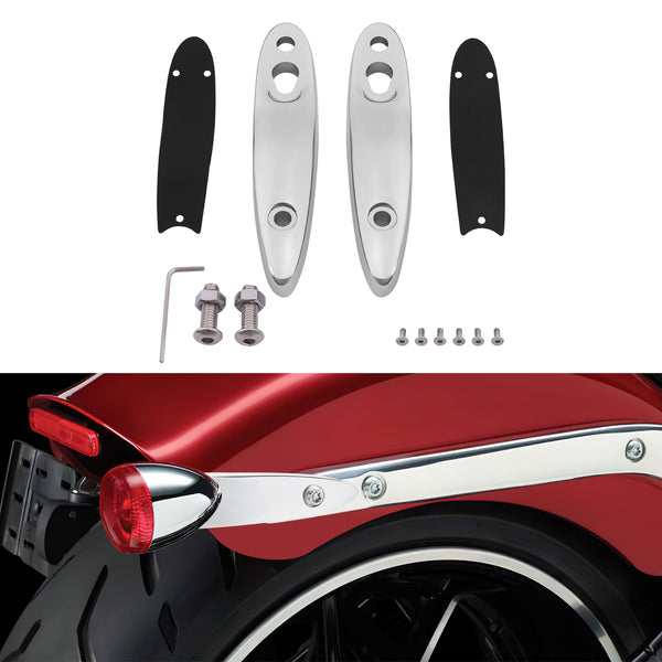 Rear Turn Signal Relocation Kit Extension Bracket Chrome Gloss Black F –  CCRiderseats