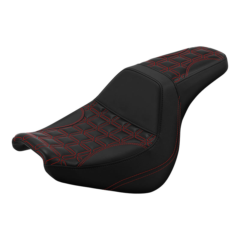 C.C. RIDER Softail Seat Driver And Passenger Seat Chopper Seat Red Fis –  CCRiderseats
