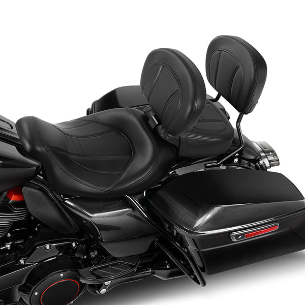 C.C. RIDER Touring Seat Two Piece Low Profile Driver Passenger