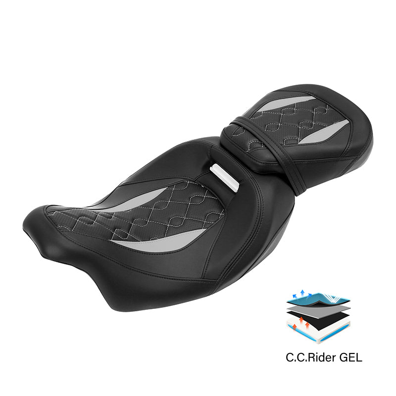  Advanblack Rap-tor Gel Seat Rider Driver & Passenger