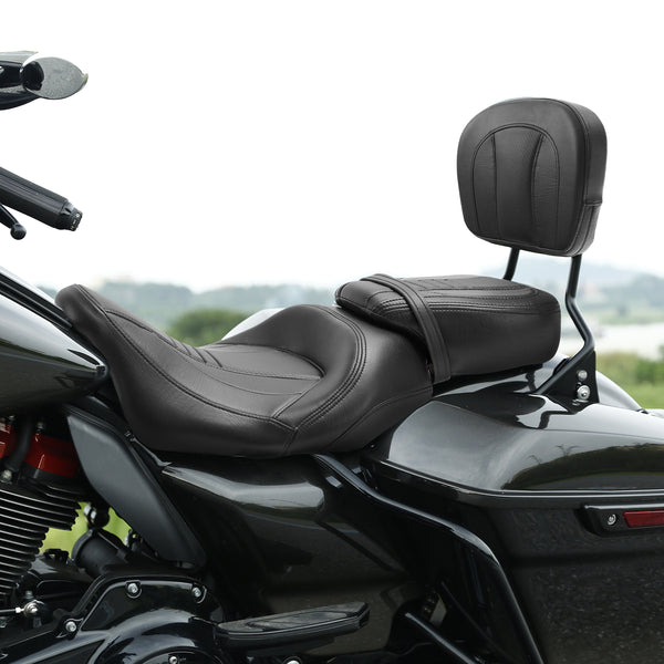 C.C. RIDER Touring Seat Two Piece Low Profile Driver Passenger