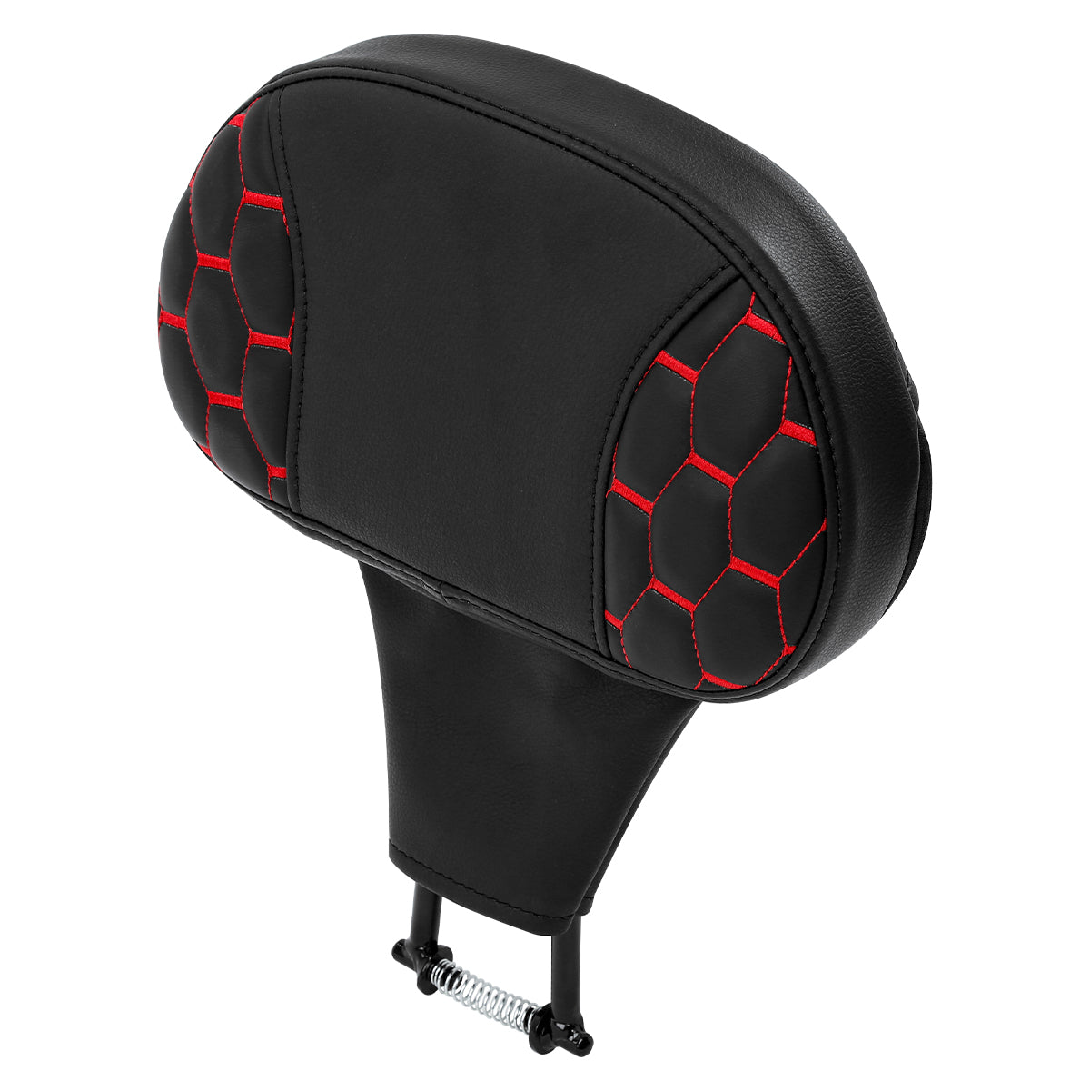 C.C. RIDER Rider Backrest 2 Up Seat Driver Backrest Pad For Harley Touring  CVO Street Glide Road Glide Electra Glide Road King, 1988-2023 - Red