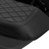 C.C. RIDER Saddlebag Lid Covers Diamond Stitching Protect Saddlebags For Harley Touring CVO Street Glide CVO Road Glide 2023-2024