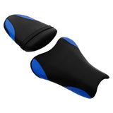 C.C. RIDER GSX-R1000 Front And Rear Seat Fit For SUZUKI GSXR1000  Black Blue Shape , 2005, 2006