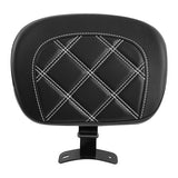 C.C. RIDER Rider Backrest Driver Backrest Pad Lattice Stitching For Harley Touring CVO Street Glide Road Glide Electra Glide Road King, 2009-2023