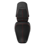 C.C. RIDER Sportster Seat 2 Piece Seat Driver And Passegner Seat Red Stitching Fit For Harley Sportster S RH1250S 2021-Later