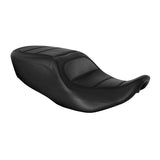 C.C. RIDER Touring Seat One Piece 2 Up Seat Driver Passenger Seat Black For Street Glide Road Glide, 2023-2024