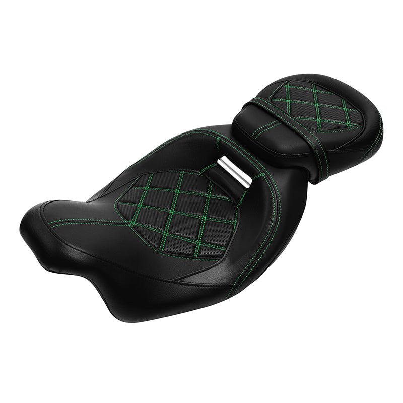 C.C. RIDER Touring Seat Two Piece 2 Up Seat Low Profile Driver