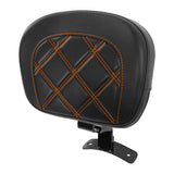 C.C. RIDER Rider Backrest Driver Backrest Pad Lattice Stitching For Harley Touring CVO Street Glide Road Glide Electra Glide Road King, 2009-2023