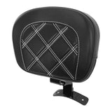 C.C. RIDER Rider Backrest Driver Backrest Pad Lattice Stitching For Harley Touring CVO Street Glide Road Glide Electra Glide Road King, 2009-2023