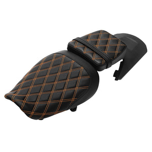 C.C. RIDER Sportster Seat 2 Piece Seat Driver And Passegner Seat Lattice Stitching Fit For Harley Sportster S RH1250S 2021-Up