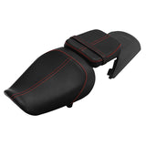 C.C. RIDER Sportster Seat 2 Piece Seat Driver And Passegner Seat Red Stitching Fit For Harley Sportster S RH1250S 2021-Later