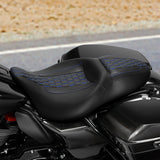 C.C. RIDER Touring Seat 2 up Seat Driver Passenger Seat Honeycomb Stitching For Harley Touring Street Glide Road Glide Electra Glide, 2008-2024