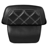 C.C. RIDER Razor Chopped Pack Trunk Backrest Passenger Backrest Pad Lattice Sititching For Harley Touring CVO Road Glide Street Glide Road King, 2014-2023