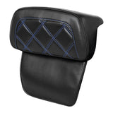 C.C. RIDER Razor Chopped Pack Trunk Backrest Passenger Backrest Pad Lattice Sititching For Harley Touring CVO Road Glide Street Glide Road King, 2014-2023