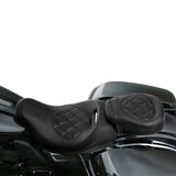 C.C. RIDER Touring Seat Two Piece 2 Up Seat Low Profile Driver Passenger Seat Octane For Road Glide Street Glide Road King, 2009-2023