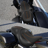 C.C. RIDER Touring Seat 2 up Seat Driver Passenger Seat Custom Motorcycle Seat For Harley Touring Street Glide Road Glide Electra Glide, 2008-2023