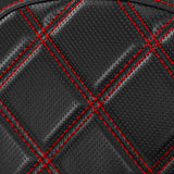 C.C. RIDER Rider Backrest Driver Backrest Pad Lattice Stitching For Harley Touring CVO Street Glide Road Glide Electra Glide Road King, 2009-2023