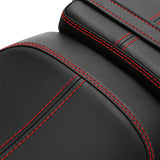 C.C. RIDER Sportster Seat 2 Piece Seat Driver And Passegner Seat Red Stitching Fit For Harley Sportster S RH1250S 2021-Later