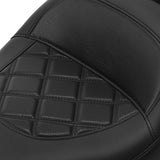 C.C. Rider BMW R18B R18 Transcontinental One Piece Seat Rider Passenger Seat Pillion Cushion Lattice Stitching, 2020-2024