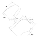 C.C.RIDER Softail Fat Boy Passenger And Driver Seat Deep Bucket Design Two Piece Seat For Harley Fatboy 114 FLFB FLFBS, 2018-2024