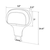 C.C. RIDER Rider Backrest 2 Up Seat Driver Backrest Pad Alcantara Leather For Harley Touring CVO Street Glide Road Glide Electra Glide Road King, 1988-2023