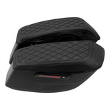 C.C. RIDER Saddlebag Lid Covers Lattice Stitching Protect Saddlebags For Harley Touring CVO Street Glide CVO Road Glide 2023-2024