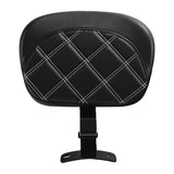 C.C. RIDER Rider Backrest Driver Backrest Pad Lattice Stitching For Harley Touring CVO Street Glide Road Glide Electra Glide Road King, 2009-2023