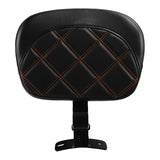 C.C. RIDER Rider Backrest Driver Backrest Pad Lattice Stitching For Harley Touring CVO Street Glide Road Glide Electra Glide Road King, 2009-2023