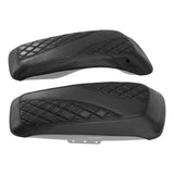 C.C. RIDER Saddlebag Lid Covers Lattice Stitching For Harley Touring Street Road Glide 2014-2023