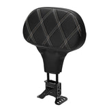 C.C. RIDER Rider Backrest 2 Up Seat Driver Backrest Pad For Harley Touring CVO Street Glide Road Glide Electra Glide Road King, 1988-2023