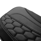 C.C. RIDER Saddlebag Lid Covers Honeycomb Stitching For Harley Touring Street Road Glide 2014-2023