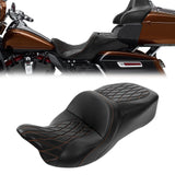 C.C. RIDER Touring Seat 2 Up Seat Driver Passenger Seat Buzzard For Harley CVO Road Glide Electra Glide Street Glide Road King, 2009-2023