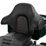 C.C. RIDER King Passenger Backrest King Tour Pack Trunk Backrest For Touring Road Glide Electra Glide Street Glide Road King, 2014-2023