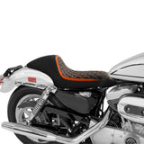 C.C. RIDER Sportster Seat Solo Seat 3.3 Gallon Tank Sportster Seat For Iron 883 Iron 1200 XL883 XL1200, 2004-2023