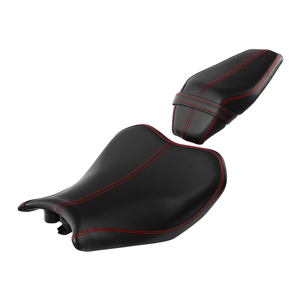 C.C. RIDER Z900 Front And Rear Seat Fit For Kawasaki Z900 Black and Re ...