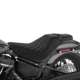 C.C. RIDER Softail Seat 2 up Double Diamond Stitch Driver And Passenger Seat Street Bob 114 FXBB 2018-2023