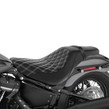 C.C. RIDER Softail Seat 2 up Double Diamond Stitch Driver And Passenger Seat Street Bob 114 FXBB 2018-2023