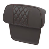 C.C. RIDER Razor Chopped Pack Trunk Backrest Passenger Backrest Pad For Harley Touring CVO Road Glide Street Glide Road King, Brown, 2014-2023