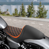 C.C. RIDER Sportster Seat Solo Seat 3.3 Gallon Tank Sportster Seat For Iron 883 Iron 1200 XL883 XL1200, 2004-2023