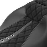 C.C. RIDER Touring Seat 2 up Seat Driver Passenger Seat Custom Motorcycle Seat For Harley Touring Street Glide Road Glide Electra Glide, 2008-2023