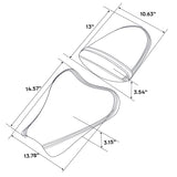 C.C. RIDER GSX-R1000 Front And Rear Seat Fit For SUZUKI GSXR1000 Black White Stitching, 2005, 2006